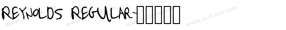 Reynolds Regular字体转换